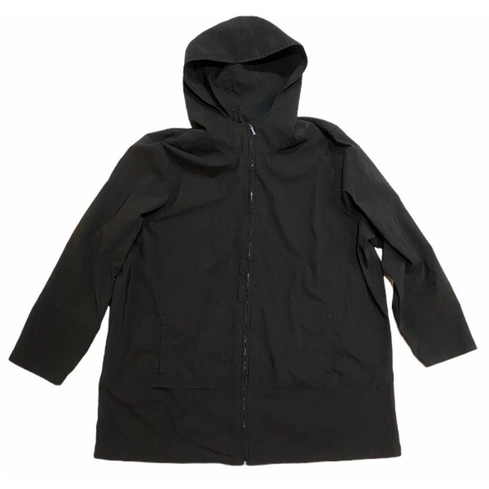 NORTON STUDIO Coat Sz 1X Black Hood